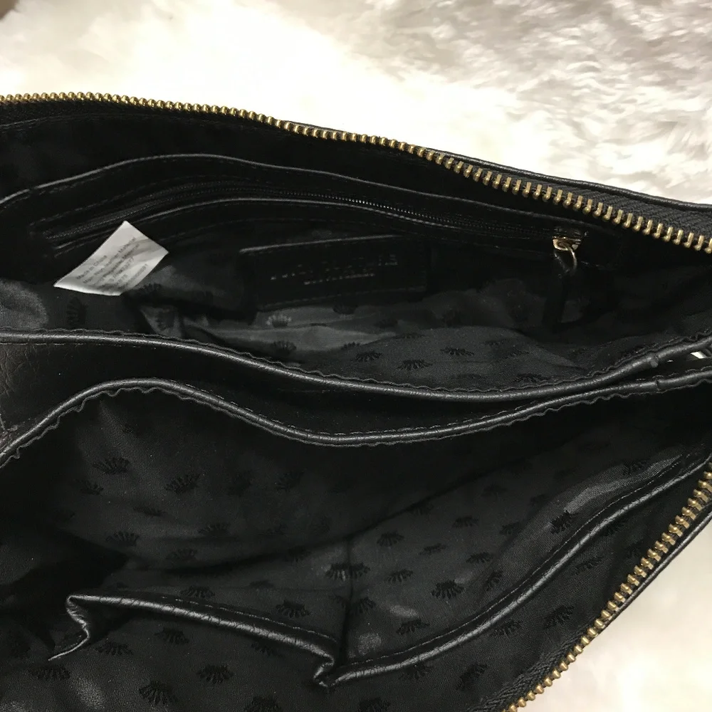 Juicy Couture black purse crossbody goldtone chains leather - Picture 5 of 8